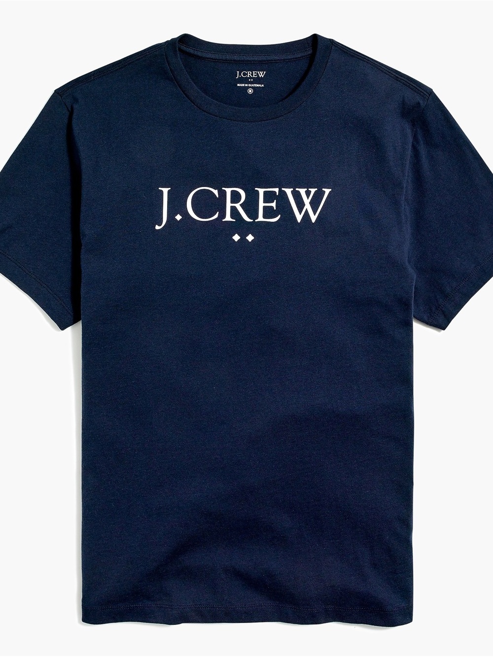 J. Crew Navy Short-Sleeve Logo Tee